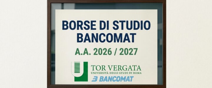 📢 Bando Borse di Studio BANCOMAT a.a. 2026/2027 per immatricolati Laurea Magistrale in Informatica